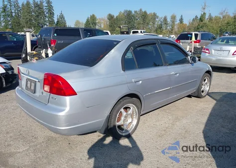 2002 Honda Civic Ex from USA, damaged, VIN 1HGES267X2L017746